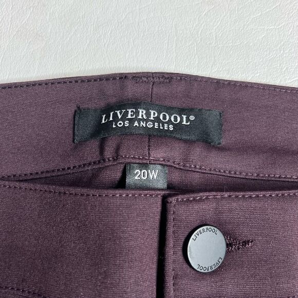 Liverpool | NWT Stretchy Maroon Colored Plus Size Pants - Picture 2 of 5